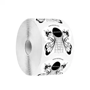 NEONAIL Nail Forms Butterfly šablóny pre modeláž nechtov 500 ks