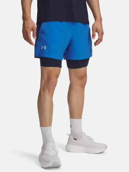 Men's shorts Under Armour UA LAUNCH 5'' 2-IN-1 SHORTS-BLU - Men's