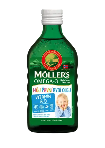 MÖLLERS Möller´s Omega 3 Môj prvý rybí olej 250 ml