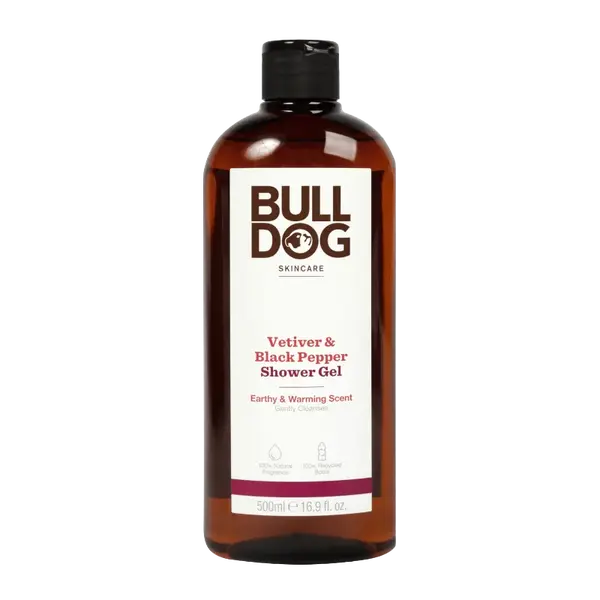 BULLDOG vetiver & black pepper shower gel 500 ml