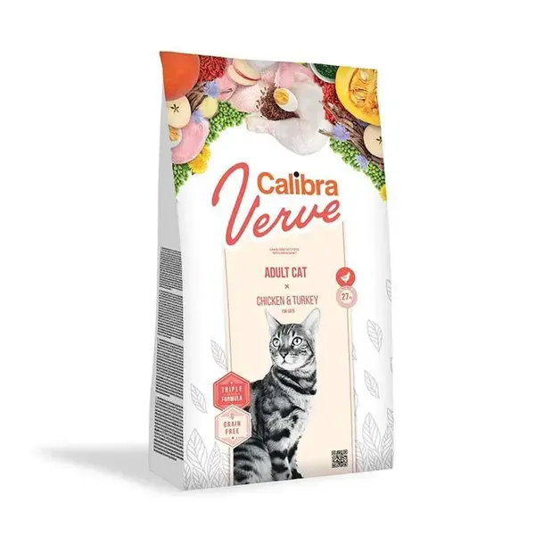 Calibra Cat Verve GF Adult Chicken & Turkey 750 g | Granule pre mačky