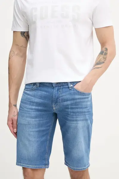 Rifľové krátke nohavice Guess SONNY