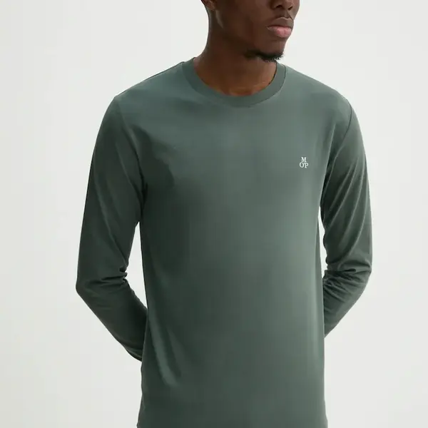 Bavlnené tričko s dlhým rukávom Marc O'Polo