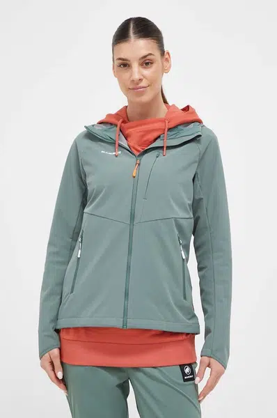 Turistická bunda Mammut Ultimate Comfort SO zelená farba