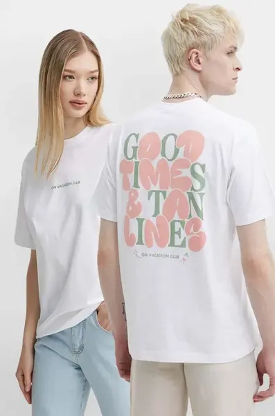 Bavlnené tričko On Vacation Bubbly