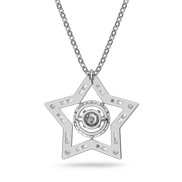Náhrdelník Swarovski strieborná farba