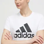 Bavlnené tričko adidas GL0649 biela farba, GL0649