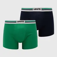 Boxerky Levi's 2-pak pánske, zelená farba