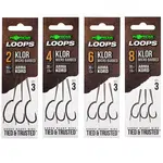 Korda hotové montáže Loop Rigs Klor vel. 4 30lb Micro Barbed