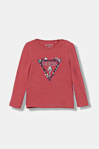 Tričko s dlhým rukávom pre bábätká Guess
