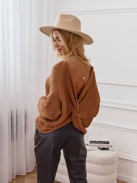 Sveter hnedý Cocomore cmgB085.R41