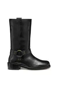 Kožené členkové topánky Geox D NALVIA