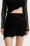Sukňa Charo Ruiz Ibiza čierna farba, mini, puzdrová, 257400