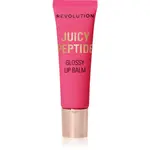 Makeup Revolution Juicy Peptide Lip Balm balzám na rty s peptidy odstín Guava Rum Punch Coral 8 ml