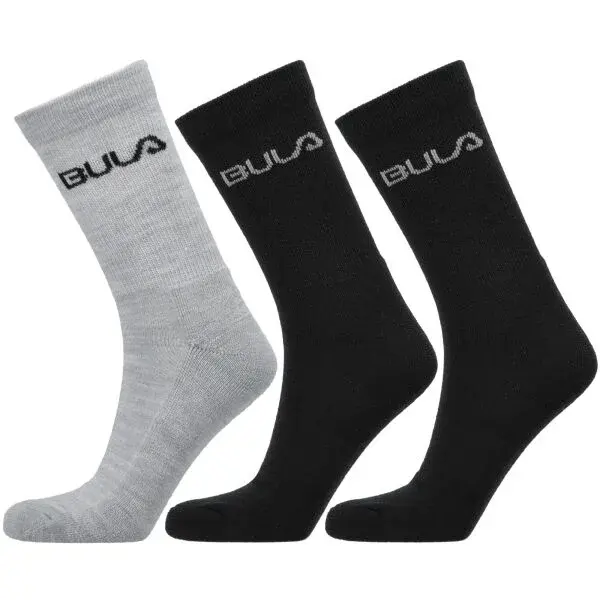 Bula 2PK WOOL SOCK Pánske ponožky, čierna, veľkosť 37-39