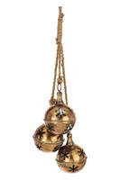 Závěsná dekorace 60 x 15 x 15 cm žlutá barva