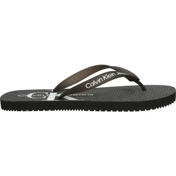 Calvin Klein BEACH SANDAL GLOSSY Pánske žabky, čierna, veľkosť