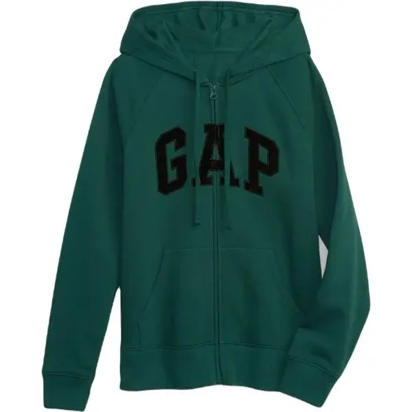 GAP HERITAGE Dámska mikina, tmavo zelená, veľkosť