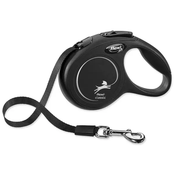 Vodítko Flexi Classic New páska XS čierne 3m