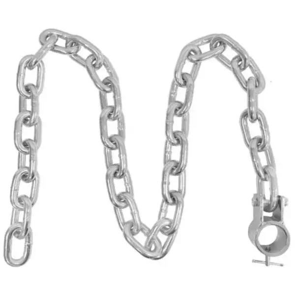 GymBeam STEEL CHAIN Vzpieračská reťaz, strieborná, veľkosť