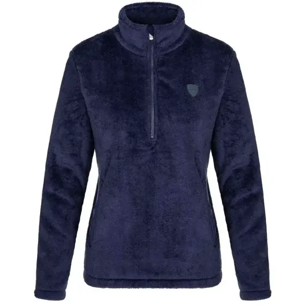 LOAP CHANORA Dámska flísová mikina, tmavo modrá, veľkosť