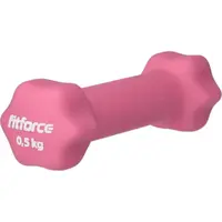 Fitforce FDBN 0,5 KG Jednoručná  činka, ružová, veľkosť 0,5 KG