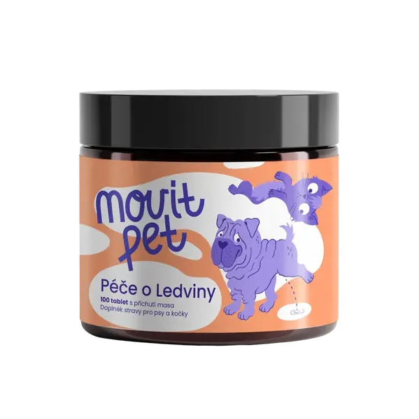 MOVIT ENERGY PET Péče o ledviny s příchutí masa 100 tablet