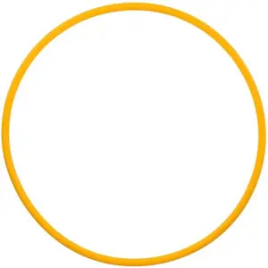 Fitforce HULA HOOP 70 Gymnastická obruč, žltá, veľkosť