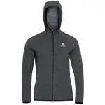 Odlo W RUN EASY 365 MIDLAYER HOODY Dámska bežecká mikina, tmavo sivá, veľkosť
