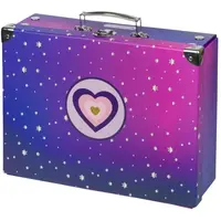 BAAGL SRDCE Skladací školský kufrík, fialová, veľkosť