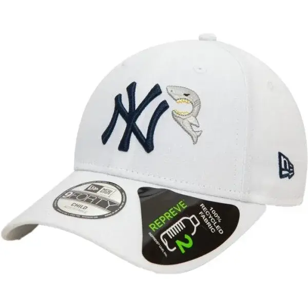New Era NEW YORK YANKEES REPREVE CHILD ICON 9FORTY Detská šiltovka, biela, veľkosť