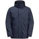 Jack Wolfskin LUNTAL 3IN1 M Pánska zateplená bunda, tmavo modrá, veľkosť