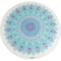SHARP SHAPE ROUND YOGA MAT PEACOCK Jogamatka, svetlomodrá, veľkosť