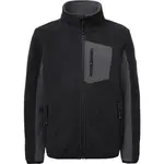 Lewro ONEY Detská flísová mikina, čierna, veľkosť 116-122