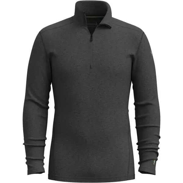 Smartwool CLASSIC THERMAL MERINO BL 1/4 ZIP Pánske termo tričko, tmavo sivá, veľkosť
