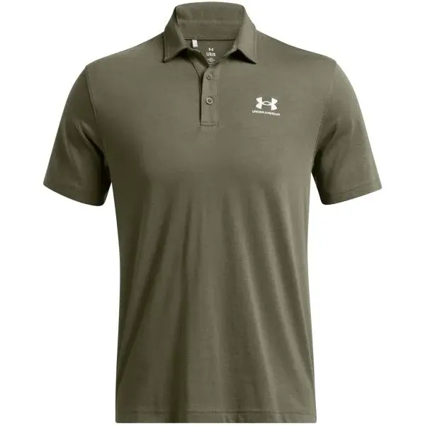 Under Armour ICON Pánske polo tričko, khaki, veľkosť M
