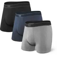 SAXX DAYTRIPPER COMFORT 3PK Pánske cestovné boxerky, čierna, veľkosť