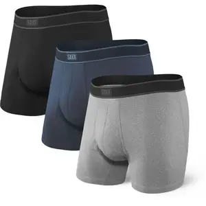 SAXX DAYTRIPPER COMFORT 3PK Pánske cestovné boxerky, čierna, veľkosť
