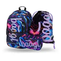 BAAGL 3 SET CORE MARBLE Školský set, mix, veľkosť