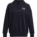 Under Armour ESSENTIAL FLC OS HOODIE Dámska mikina, čierna, veľkosť