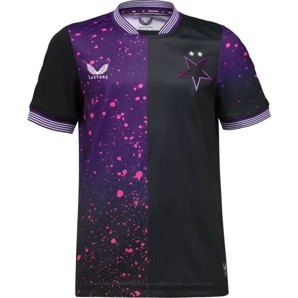 CASTORE SLAVIA PRAGUE AWAY SS SHIRT JR Detský futbalový dres, čierna, veľkosť