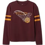 GAP V-LS VARSITY Chlapčenské tričko, vínová, veľkosť