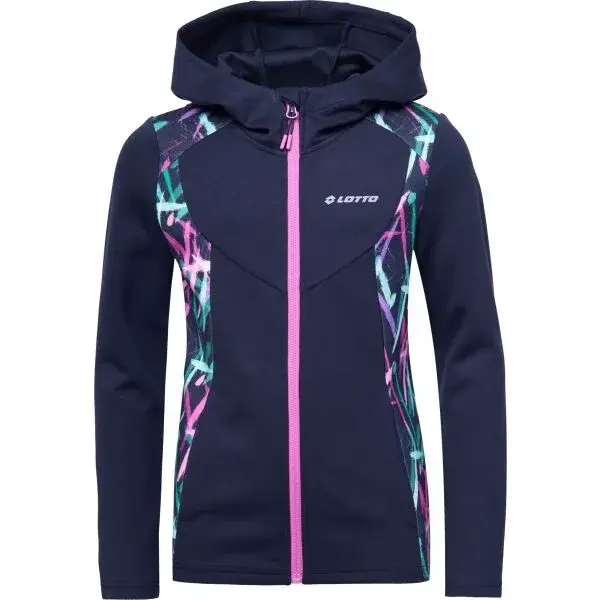 Lotto PABBY Dievčenská technická mikina, tmavo modrá, veľkosť 128-134