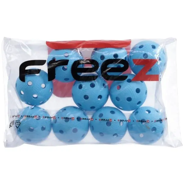 FREEZ PRIME II 10 PCS Florbalová loptička, modrá, veľkosť
