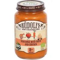 Rudolf’s BIO zelenina s cestovinami a kuracím mäsom detský príkrm 190 g