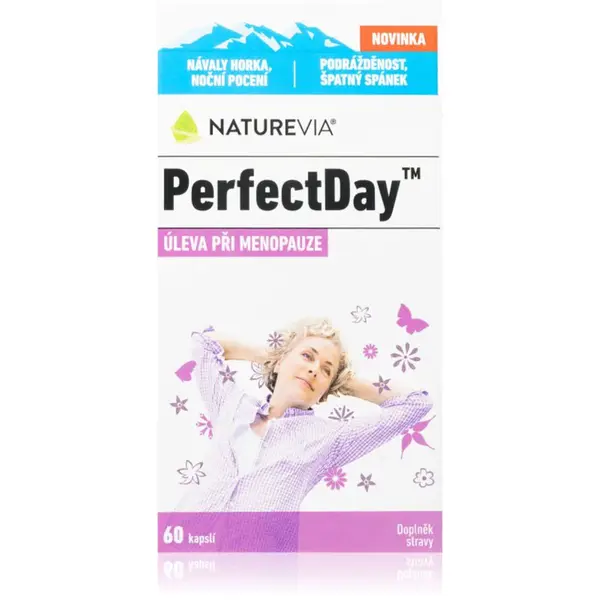 NatureVia PerfectDay kapsuly na podporu komfortu pri menopauze 60 cps