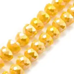 AB Color Plate Glass Beads Strands