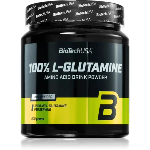 BioTechUSA 100% L-Glutamine prášok s aminokyselinami 500 g