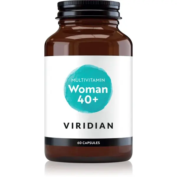Viridian Nutrition Multivitamin Woman 40+ vegetariánske kapsuly s multivitamínovým komplexom pre ženy 60 cps