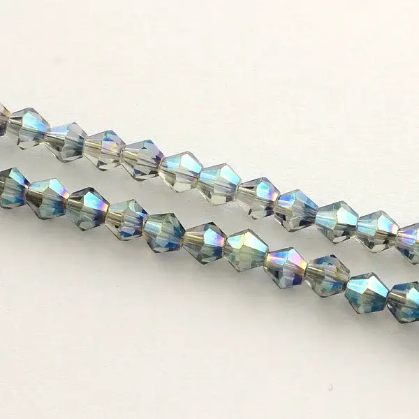 Electroplate Glass Bead Strands